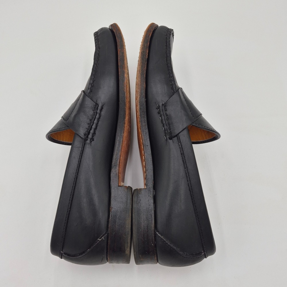 Allen Edmonds Paxton Black Leather Penny Loafers Mens 9.5 C Made in USA 42020 - Picture 4 of 9